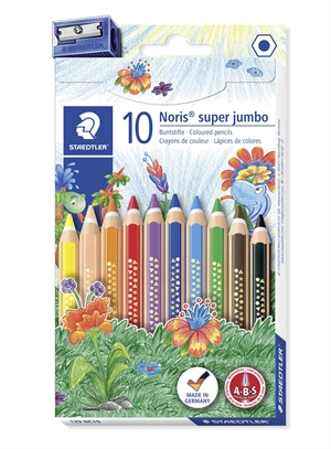 Staedtler Kleurpotlood Noris Club Super Jumbo set (10)